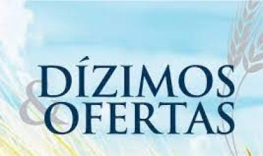 Doações dízimos e ofertas